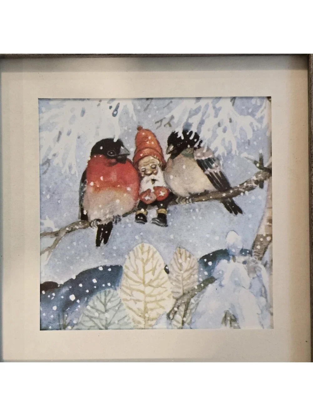 Trygve Davidsen Framed Cards - Scandinavian Carolers  & Gnome & Birds Christmas
